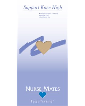 Nude Nurse Mates Support Knee Highs